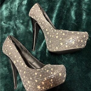 MIA MARA - Y2K Star sequined heels